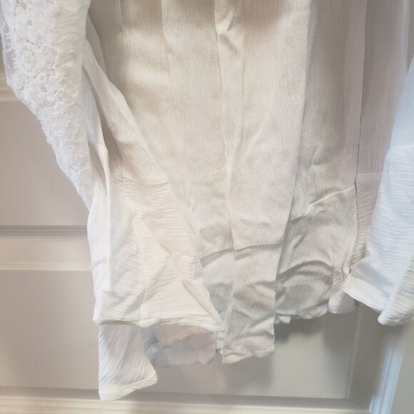 INC Bright White Women's Top Medium - Picture 4 of 8